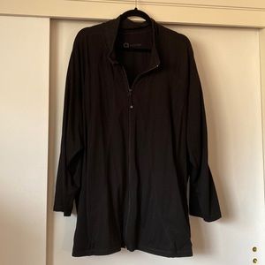 Size 5X Pennington’s Active Zone black zippered Plus Size jacket NO HOODIE